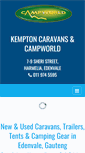 Mobile Screenshot of kemptoncaravans.co.za